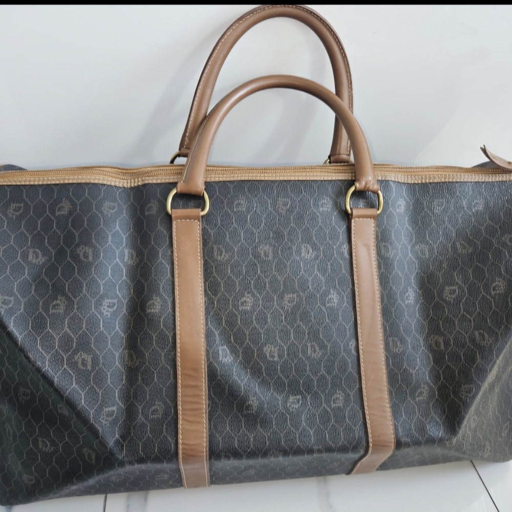 Authentic Dior Black and Brown Travel Bag - Picture 7 of 9